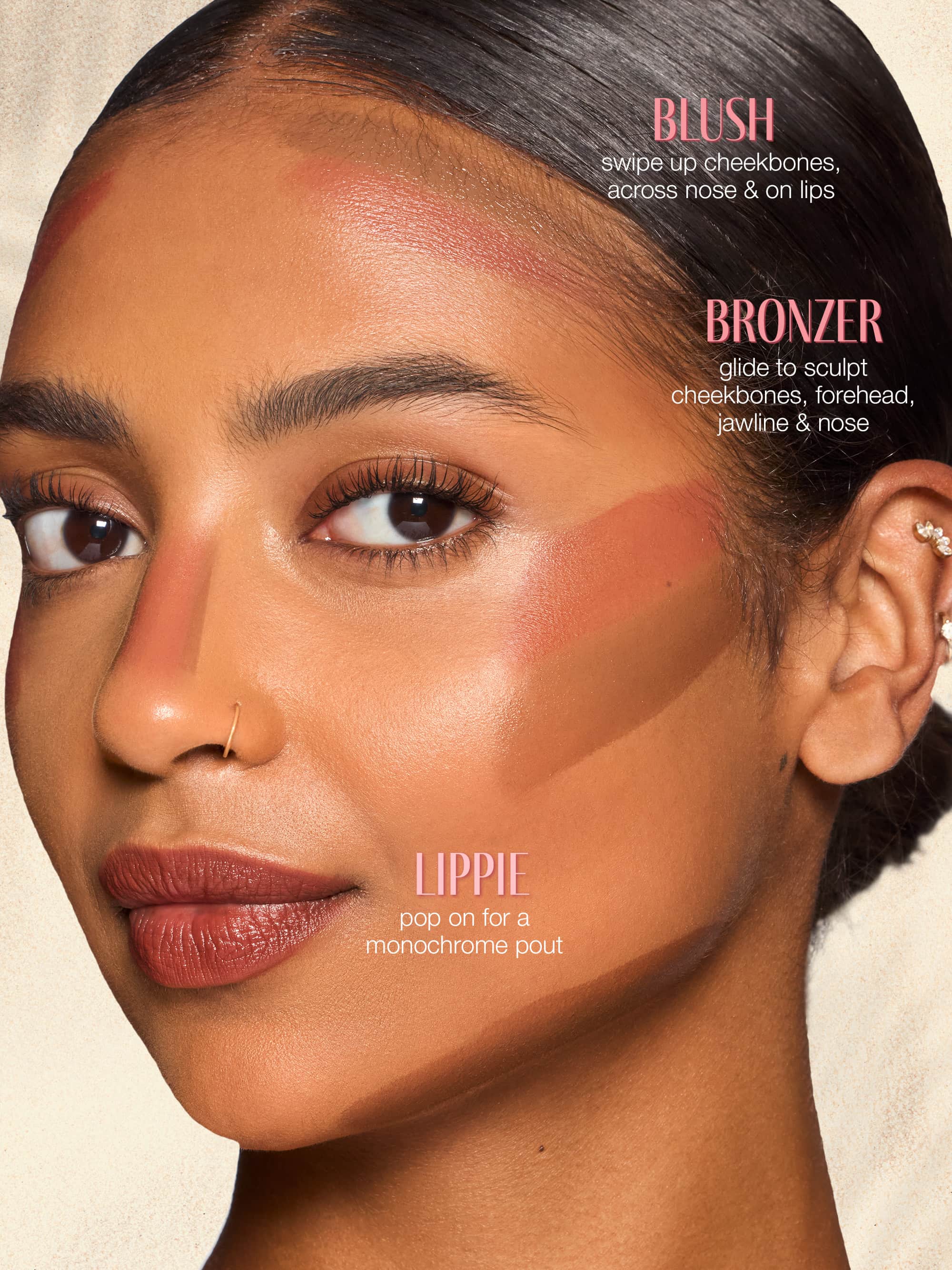 maracuja juicy blush & bronzer multi-stick + brush - Image 4