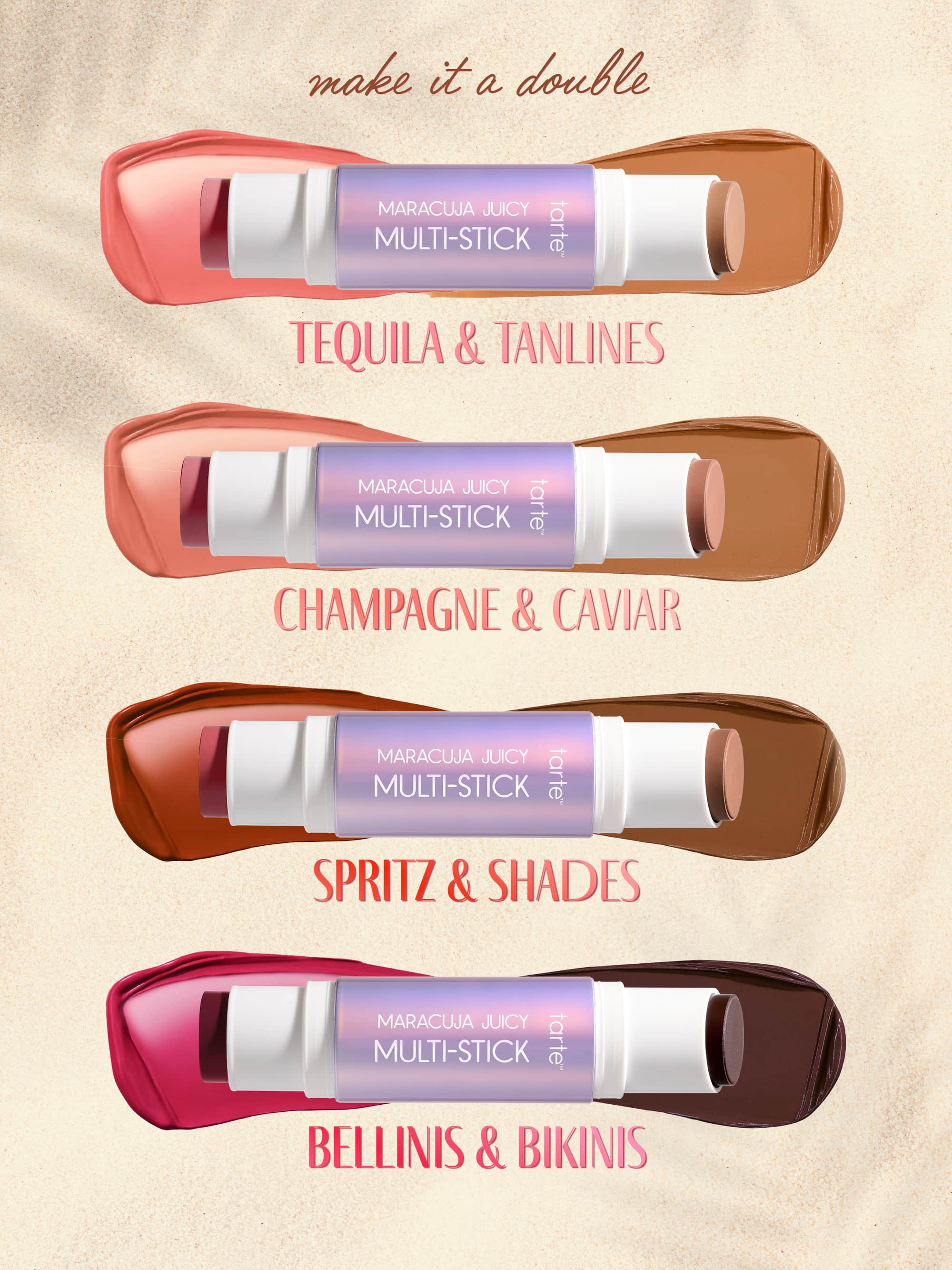 maracuja juicy blush & bronzer multi-stick + brush - Image 5